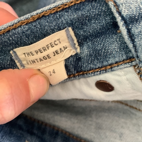 Madewell The Perfect Vintage Straight Jean medium Wash‎ size 24 - Picture 4 of 6